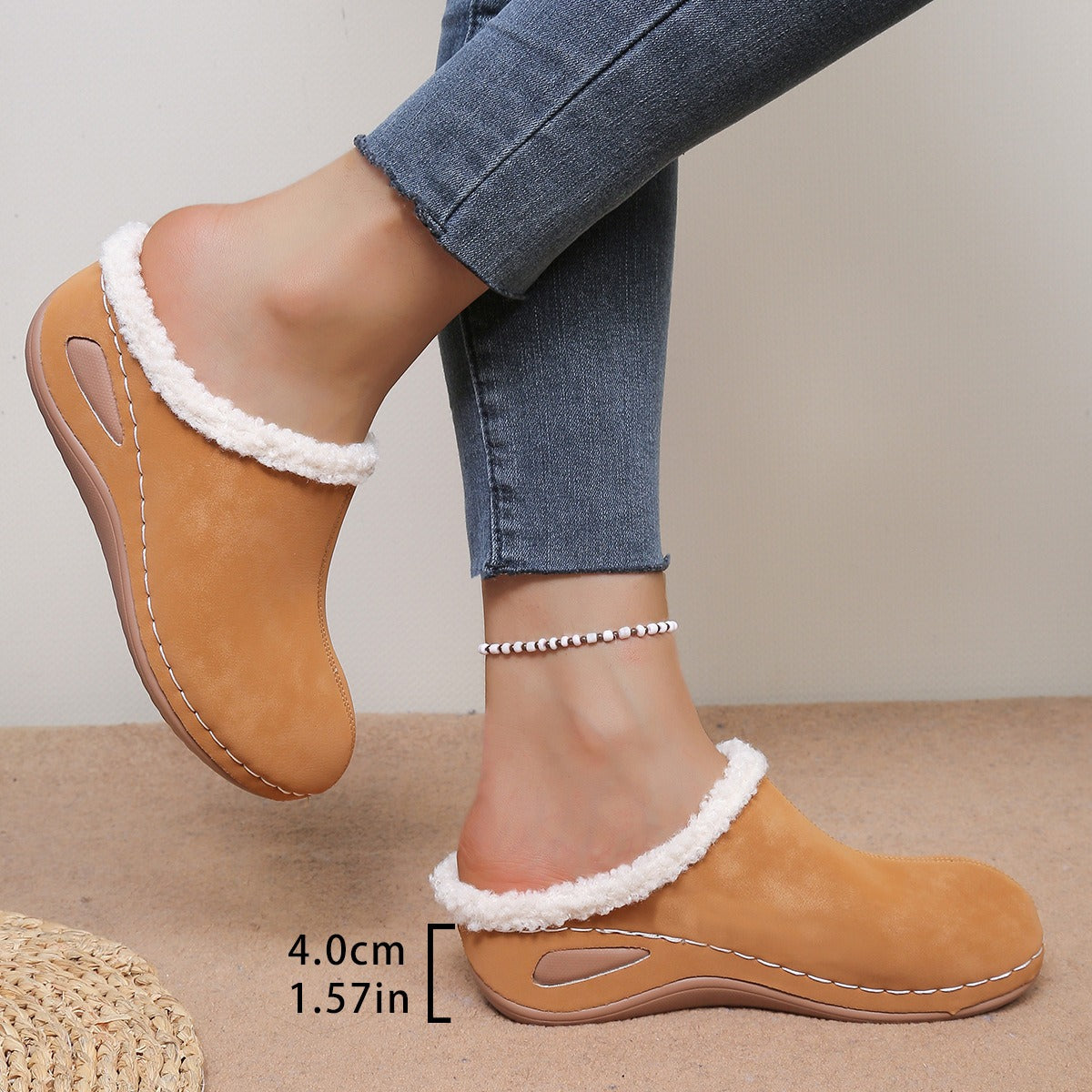 Kenzira - Zapatillas de confort ergonómico cálidas y de confort diario