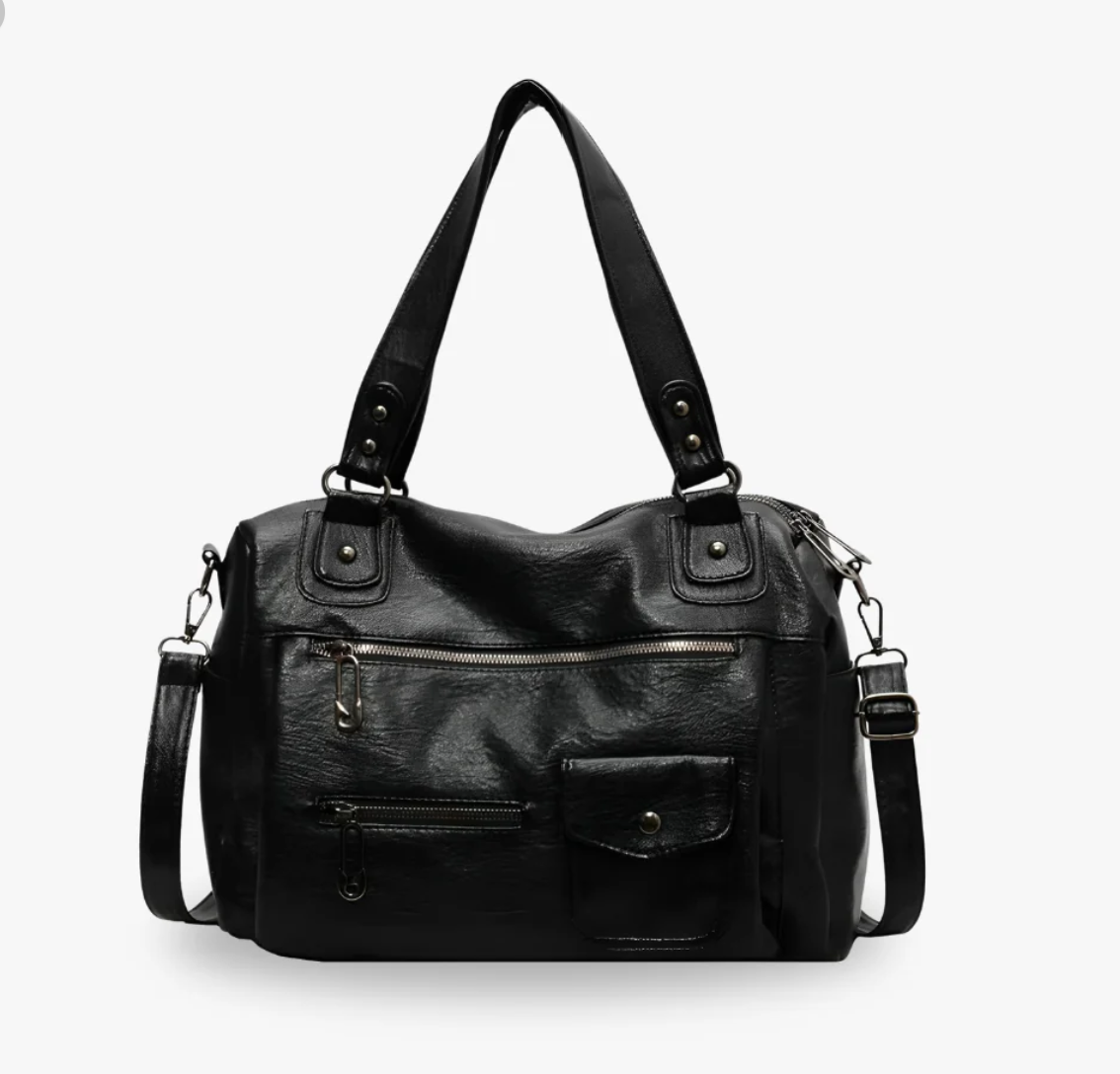 ALBANE - Bolso Pequeño cuadrado en lona - CARMEN VELVET