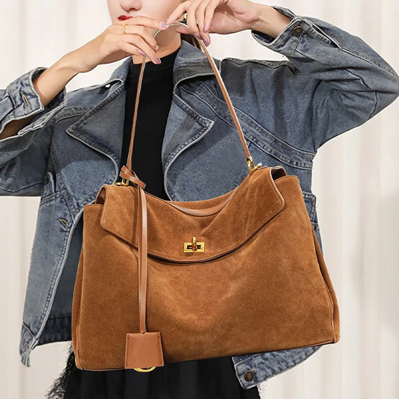 KELLY - Bolso Grande Chic en ante - CARMEN VELVET