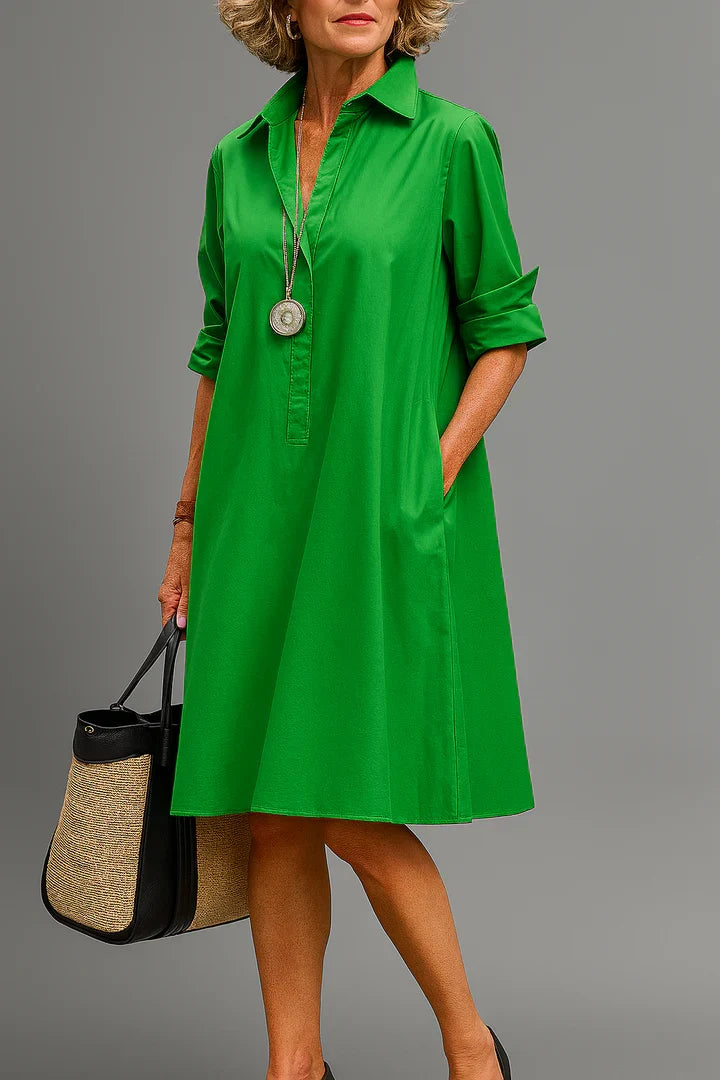 Isabela - Vestido midi elegante y refinado