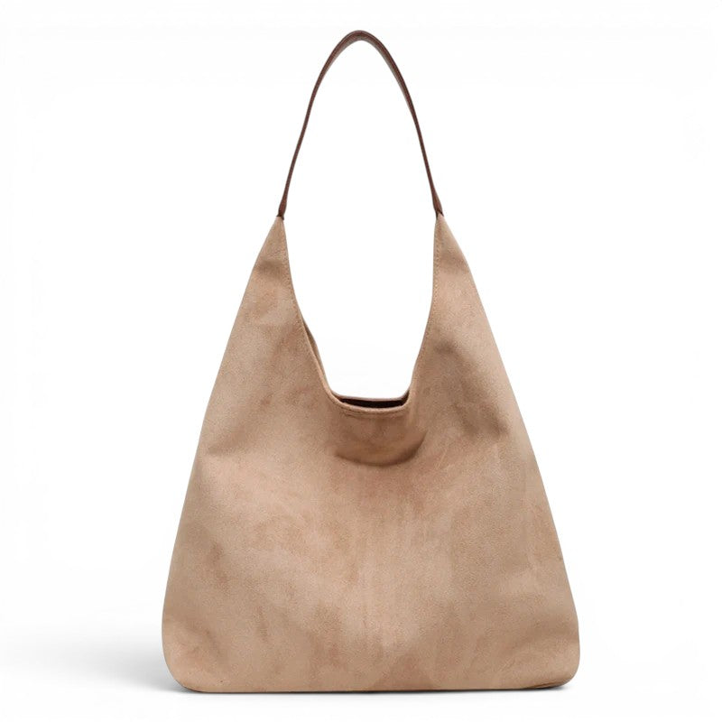CLEA - Bolso Tote en ante - Beige - CARMEN VELVET
