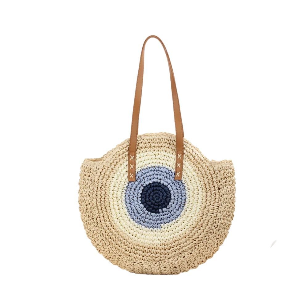 Maia - Bolso redondo de crochet con asas largas | CARMEN VELVET