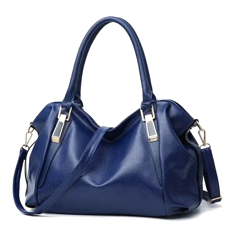 PLYMONIE - Bolso minimalista en cuero granulado gran capacidad - CARMEN VELVET