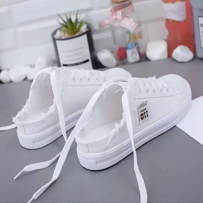 Aurora - Zapatillas mule denim de suela cómoda