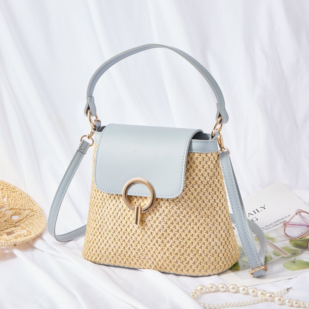 Yaiza - Sac bandoulière tissé à rabat — image 28