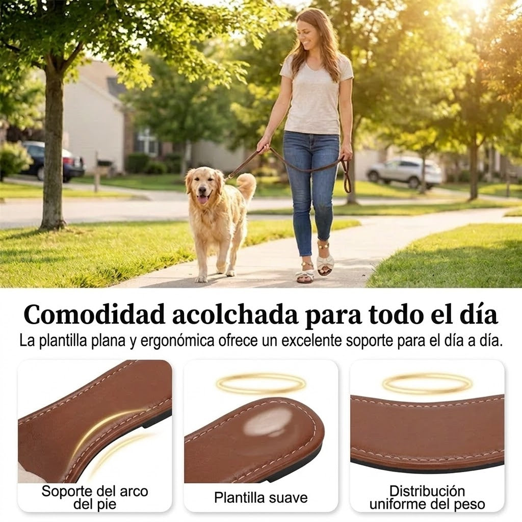 Nova - Sandalias de tiras elegantes con detalle de perla