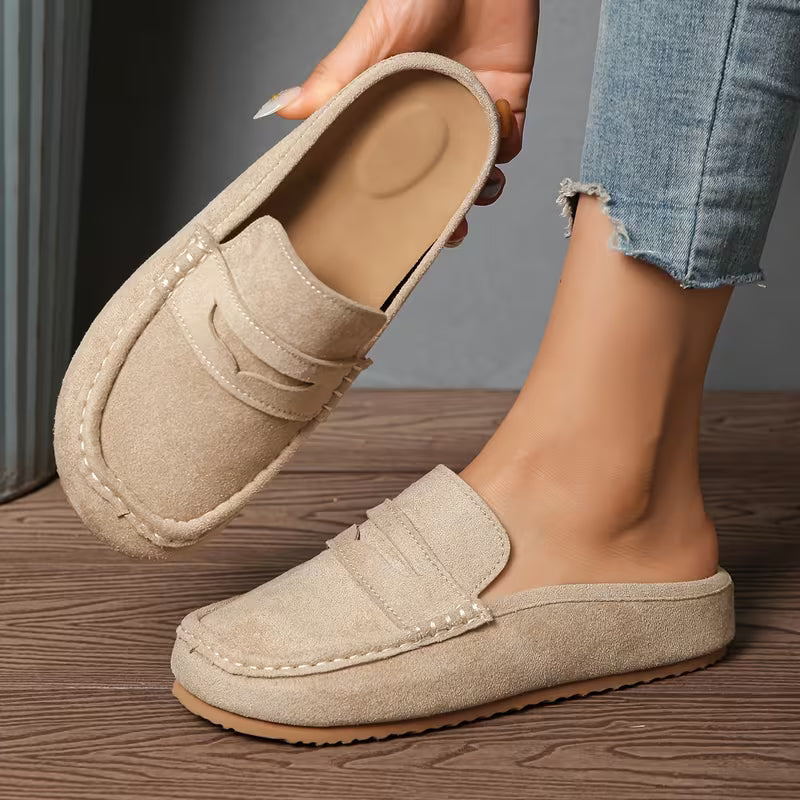 Abril - Mocasines de gamuza suave