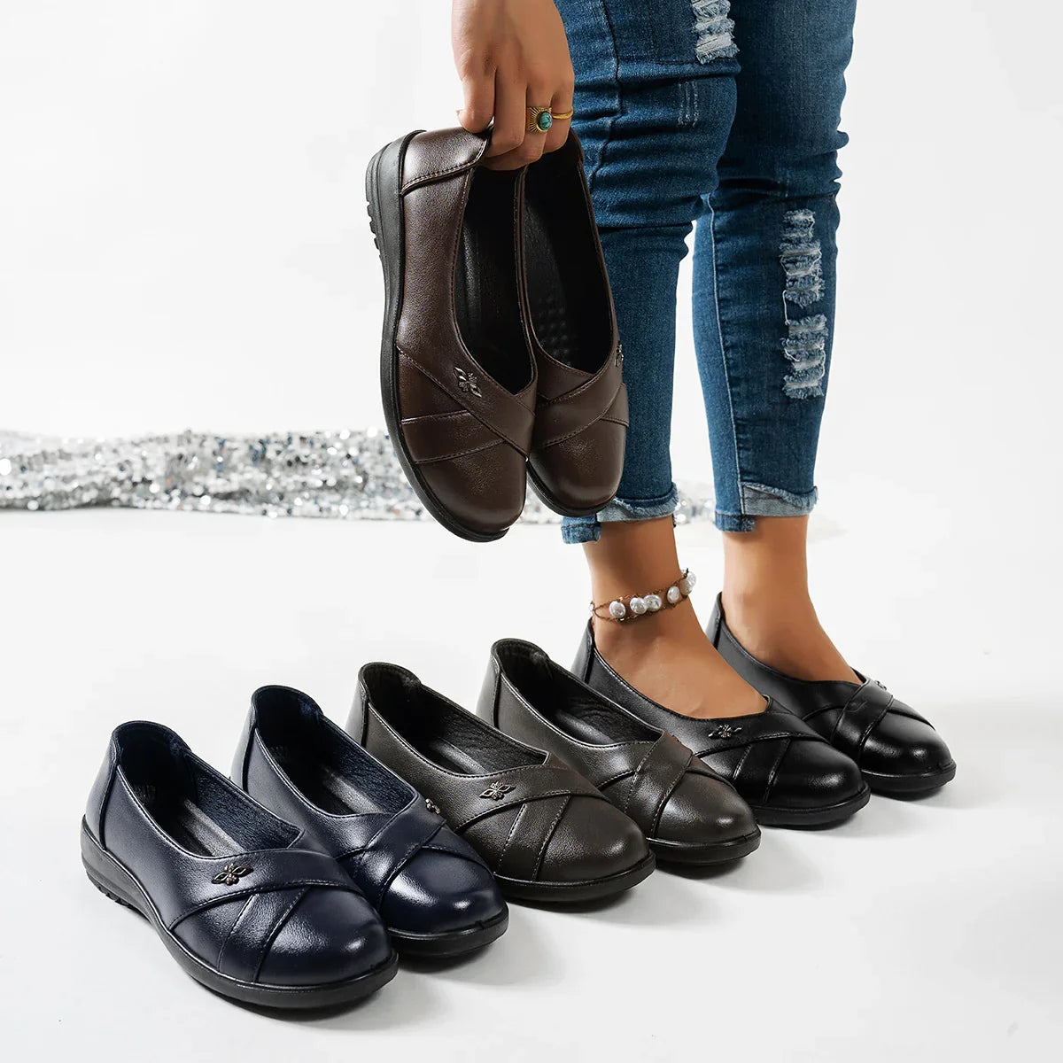 Gabriela - Zapatos ergonómicos de confort diario para caminar cómodamente