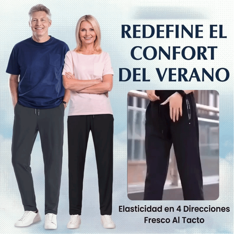 Marta - Pantalón de estilo diario unisex, extremadamente suave y flexible con caída elegante