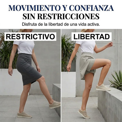 Aurelia - Falda pantalón de estilo diario con cintura elástica