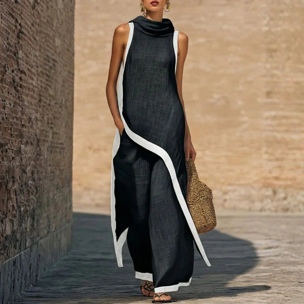 Amaya - Conjunto elegante efecto lino