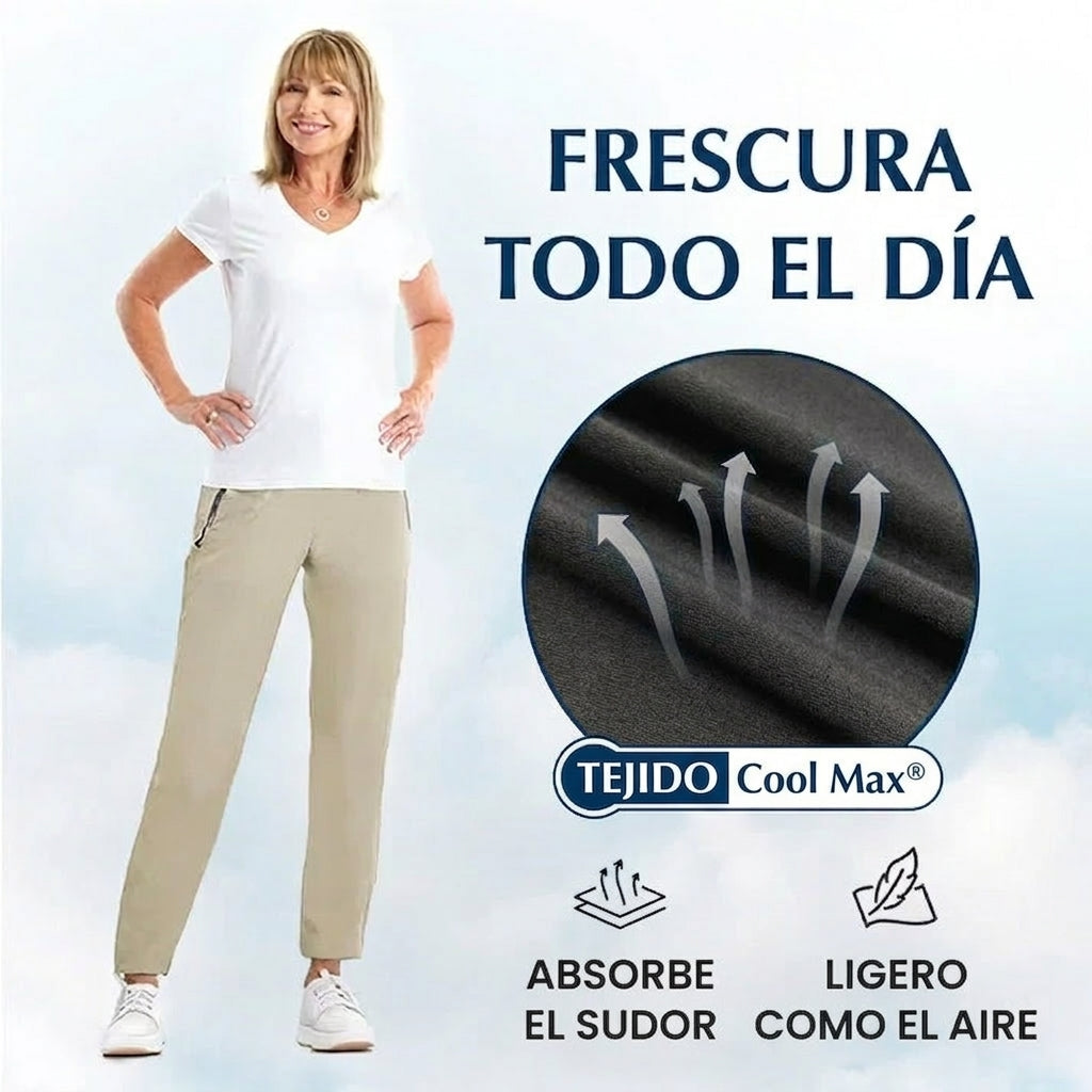 Marta - Pantalón de estilo diario unisex, extremadamente suave y flexible con caída elegante