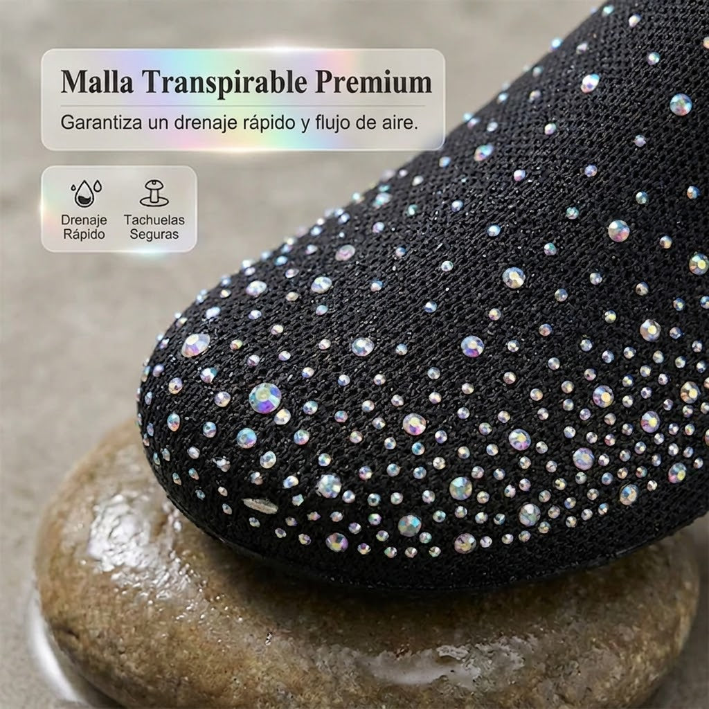 Raquel - Zapatos acuáticos brillantes de secado rápido