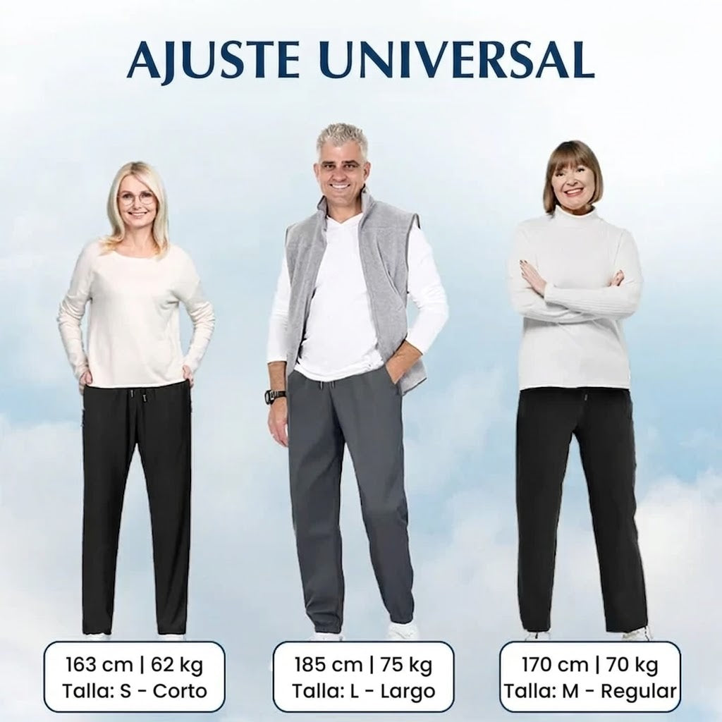 Marta - Pantalón de estilo diario unisex, extremadamente suave y flexible con caída elegante