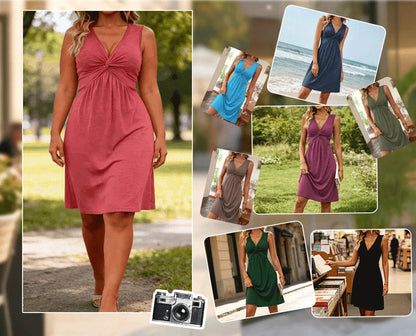 Sara - Vestido favorecedor con efecto silueta estilizada