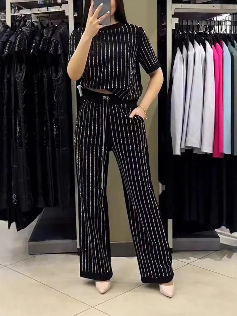 Maite - Conjunto cómodo con detalles brillantes