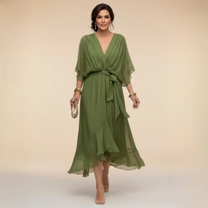 Aitana - Vestido con escote de pico