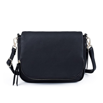LEANA - Bolso Bandolera con solapa - CARMEN VELVET