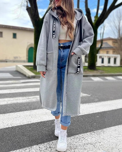 Aurora - Chaqueta larga con capucha
