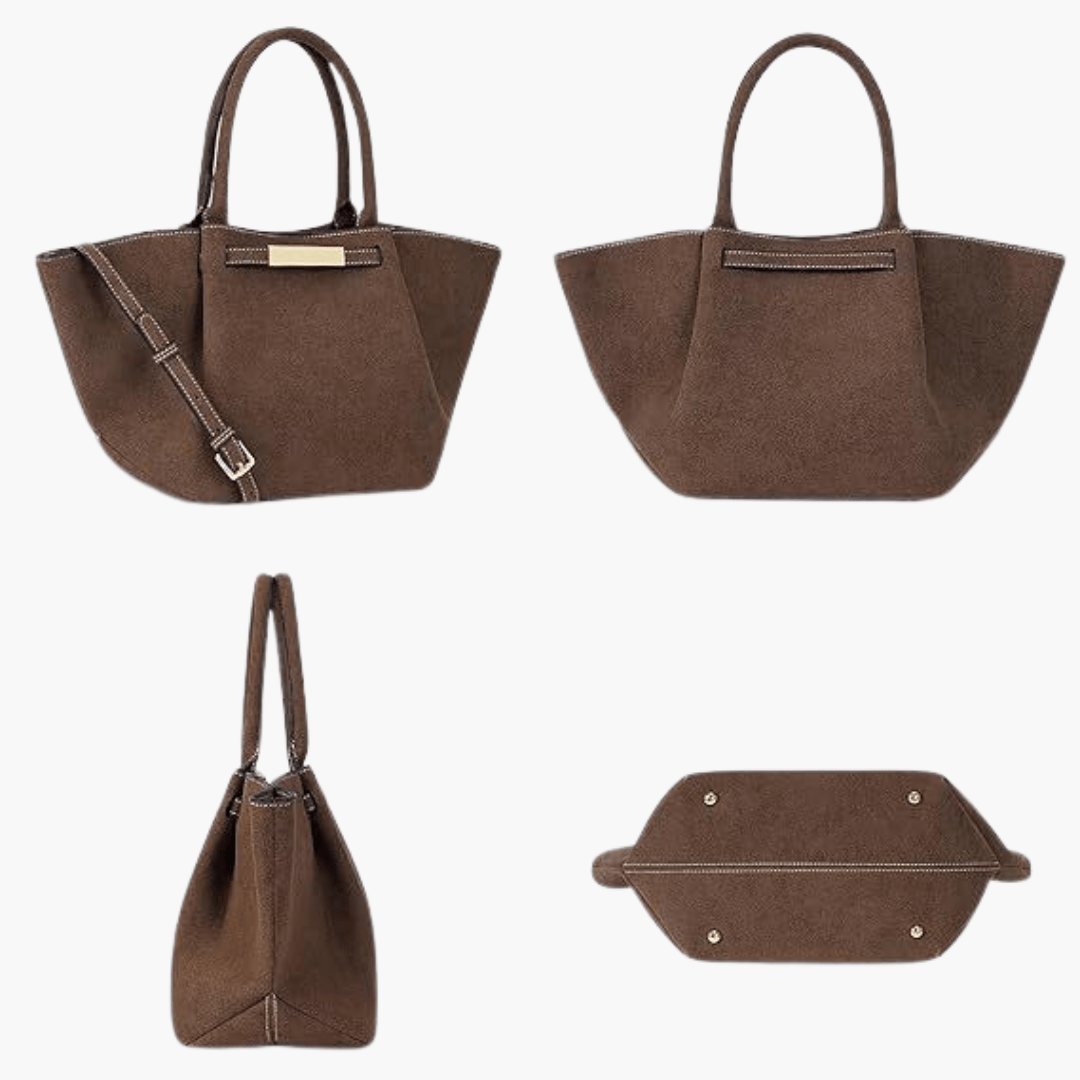 ANNE - Bolso Bandolera Grande en ante - CARMEN VELVET