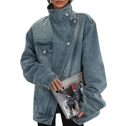 Desiré - Chaqueta asimétrica urbana con botones