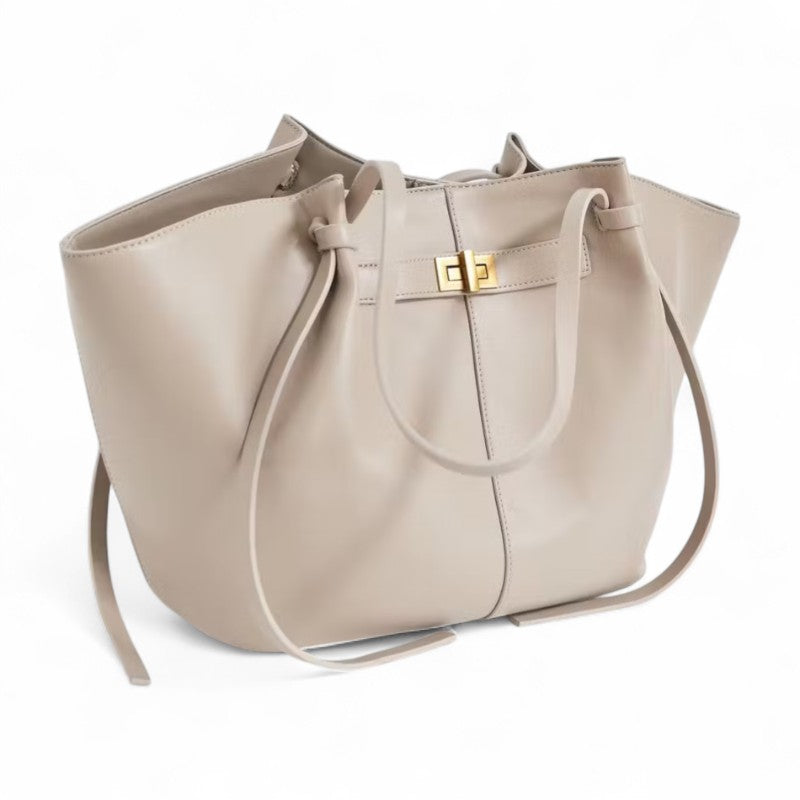 ARYS - Bolso para el Día a Día de cuero elegante gran capacidad burdeos - Blanco - CARMEN VELVET
