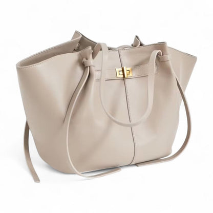 ARYS - Bolso para el Día a Día de cuero elegante gran capacidad burdeos - Blanco - CARMEN VELVET