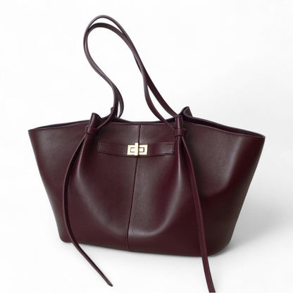 ARYS - Bolso para el Día a Día de cuero elegante gran capacidad burdeos - Burdeos - CARMEN VELVET