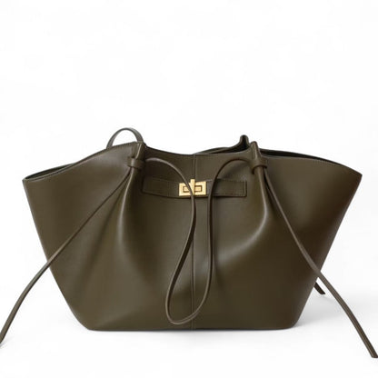 ARYS - Bolso para el Día a Día de cuero elegante gran capacidad - Verde - CARMEN VELVET