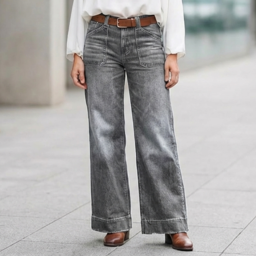 Brisa - Vaqueros de inspiración vintage acampanados