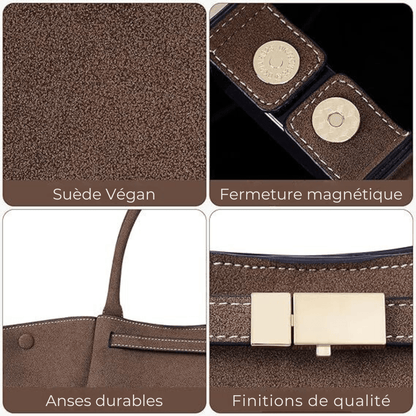 ANNE - Bolso Bandolera Grande en ante - CARMEN VELVET