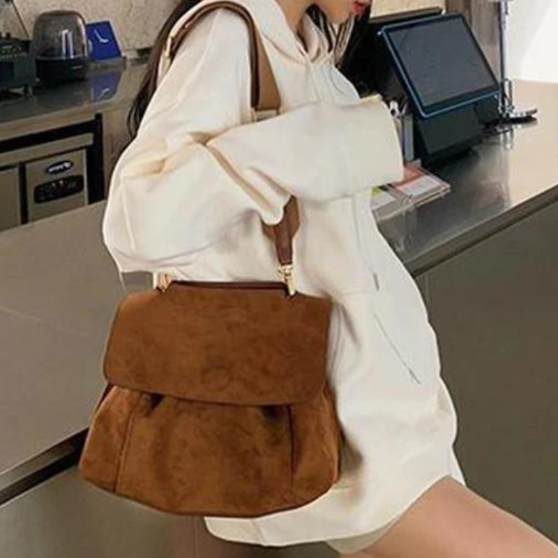 FABIOLA - Bolso Bandolera en ante - CARMEN VELVET