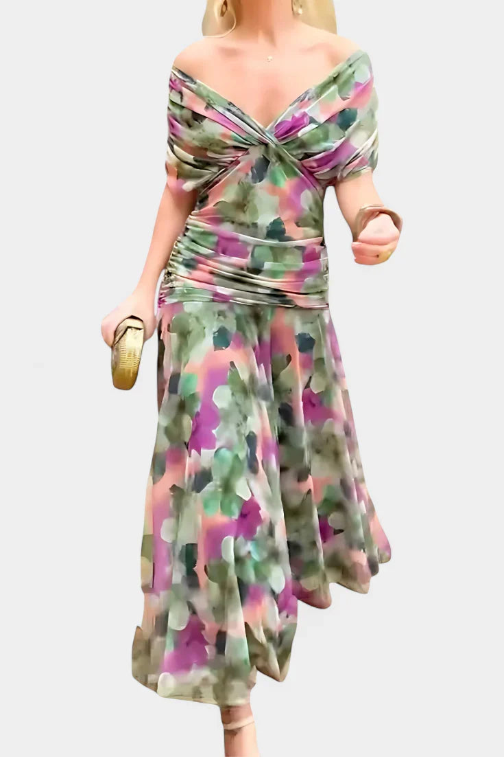 Azure - Vestido floral de elegancia ligera