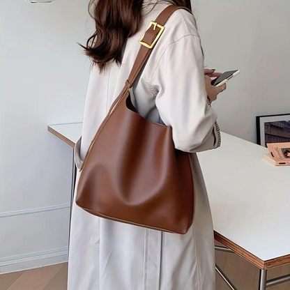 JACQUELINE - Bolso Bandolera Grande de Cuero tote - CARMEN VELVET