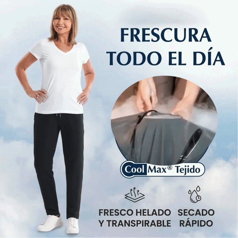 Marta - Pantalón de estilo diario unisex, extremadamente suave y flexible con caída elegante