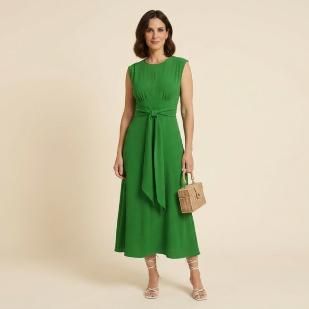 Briela - Vestido elegante sin mangas con cintura ajustable