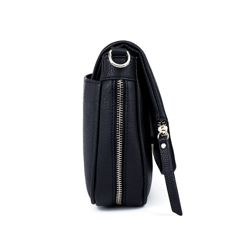 LEANA - Bolso Bandolera con solapa - CARMEN VELVET