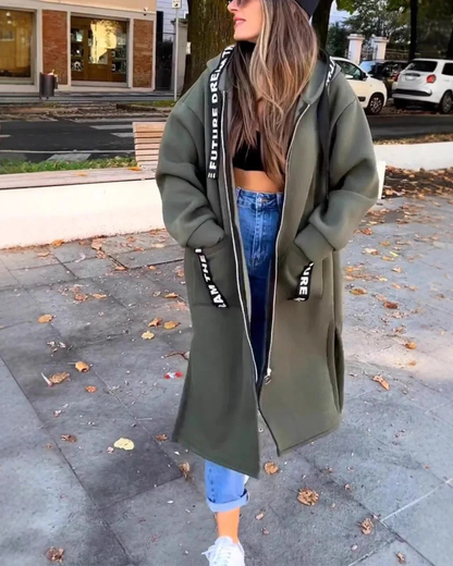 Aurora - Chaqueta larga con capucha