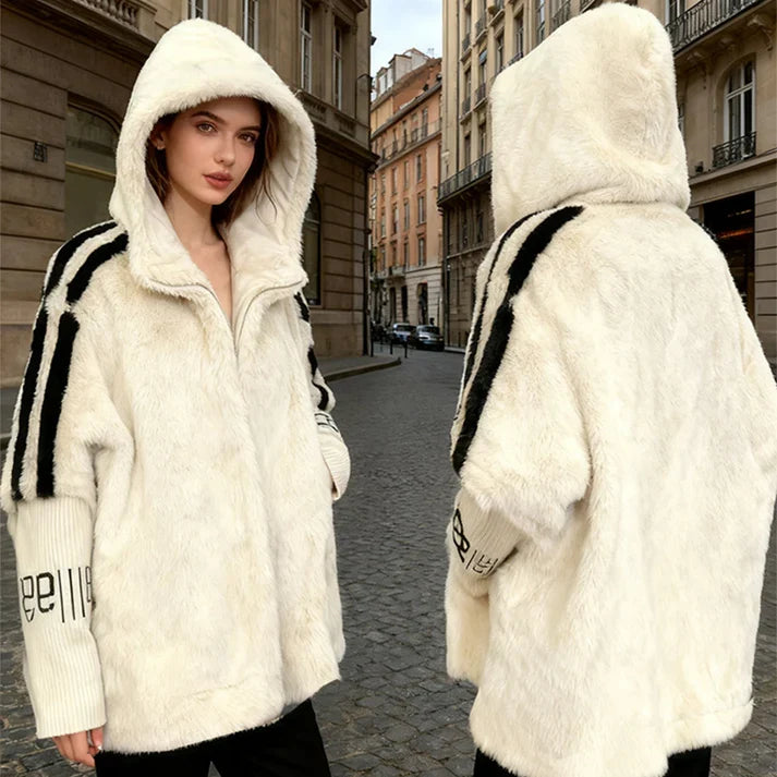 Loreta - Chaqueta de estilo diario con capucha y cremallera