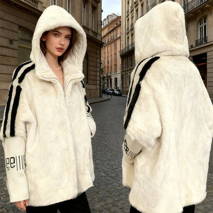 Loreta - Chaqueta de estilo diario con capucha y cremallera