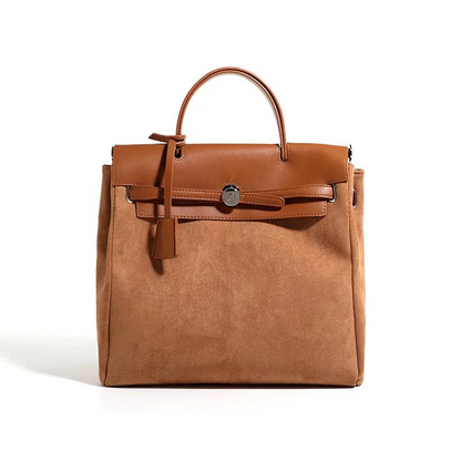 LUANA - Bolso para el Día a Día Vintage con bandolera - Marrón - CARMEN VELVET