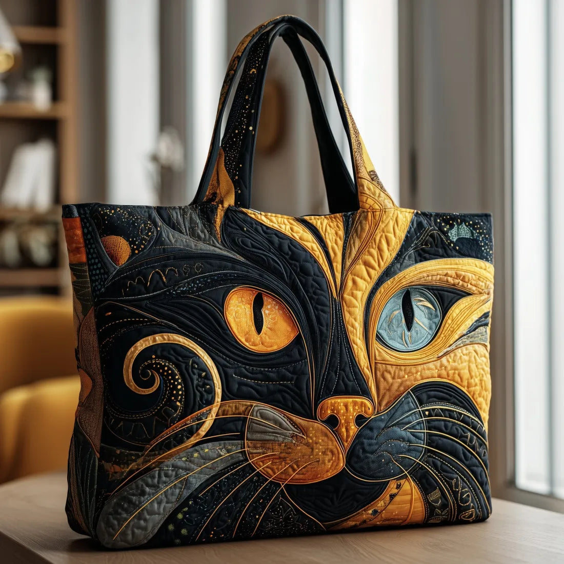 Aitana - Bolso artesanal con gato místico