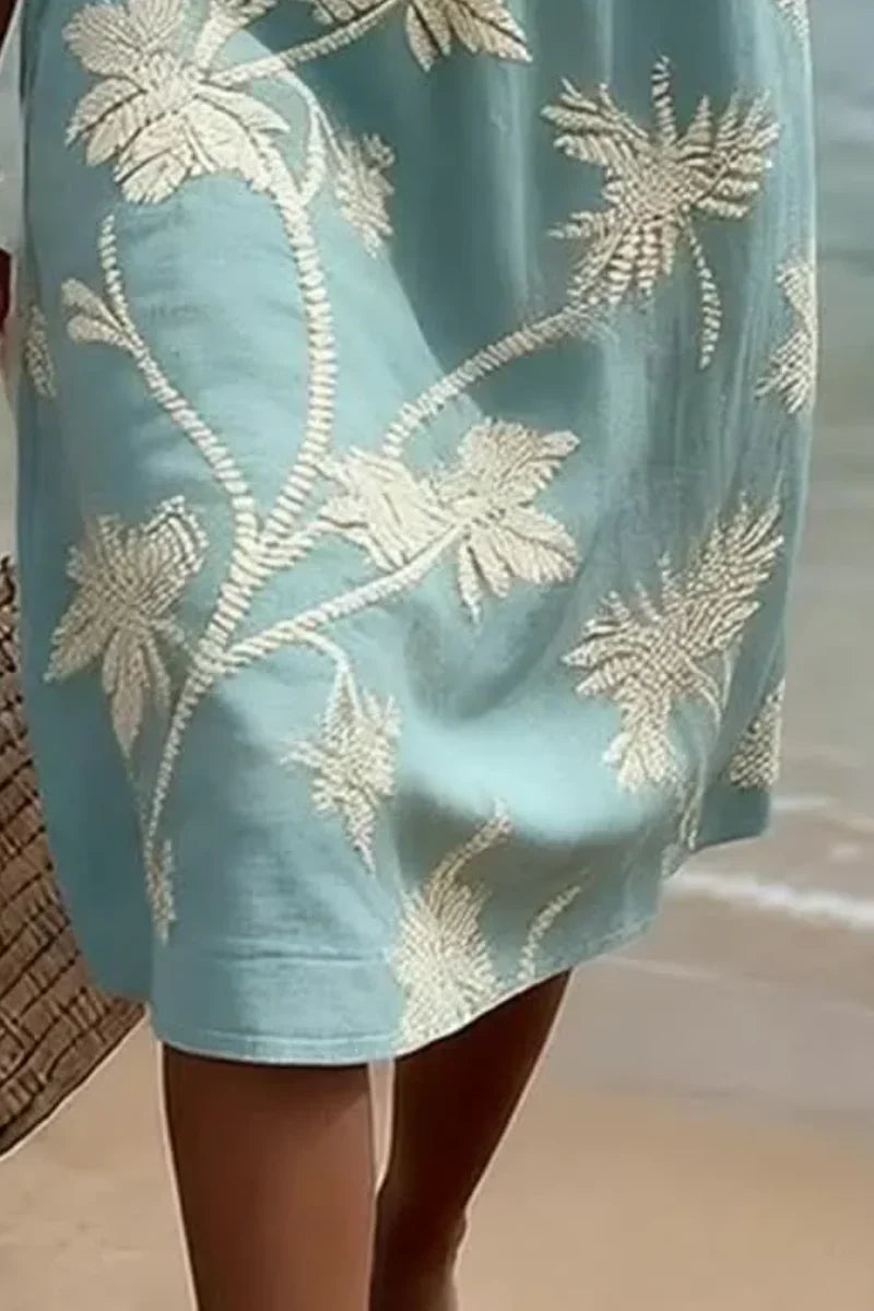 Inés - Elegante vestido midi floral