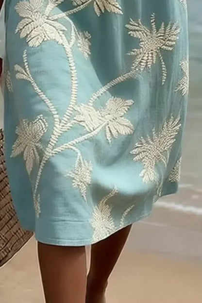 Inés - Elegante vestido midi floral