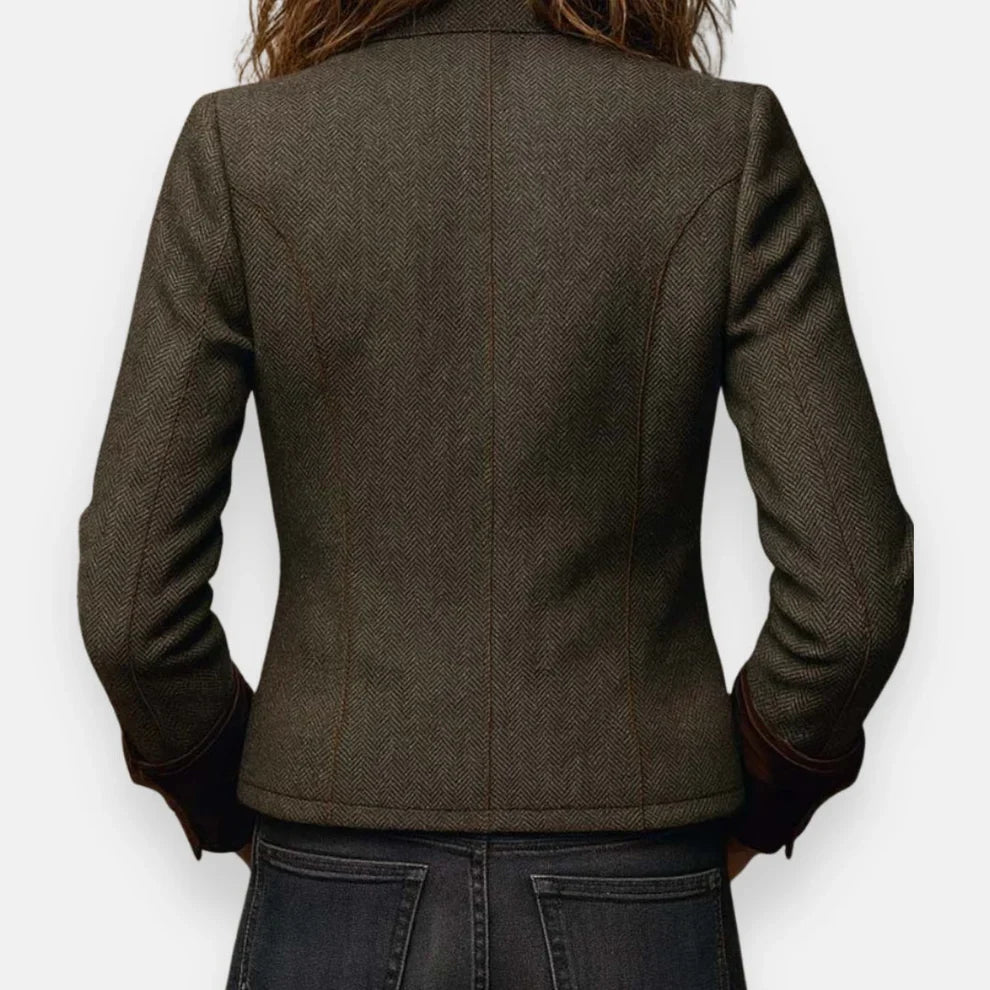 Nora - Chaqueta elegante con detalles de terciopelo