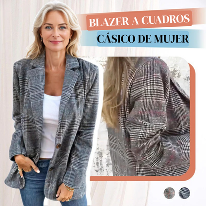 Alejandra - Blazer elegante a cuadros