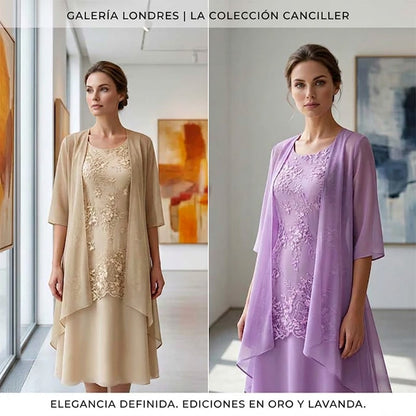 Julia - Conjunto elegante de vestido y chaqueta