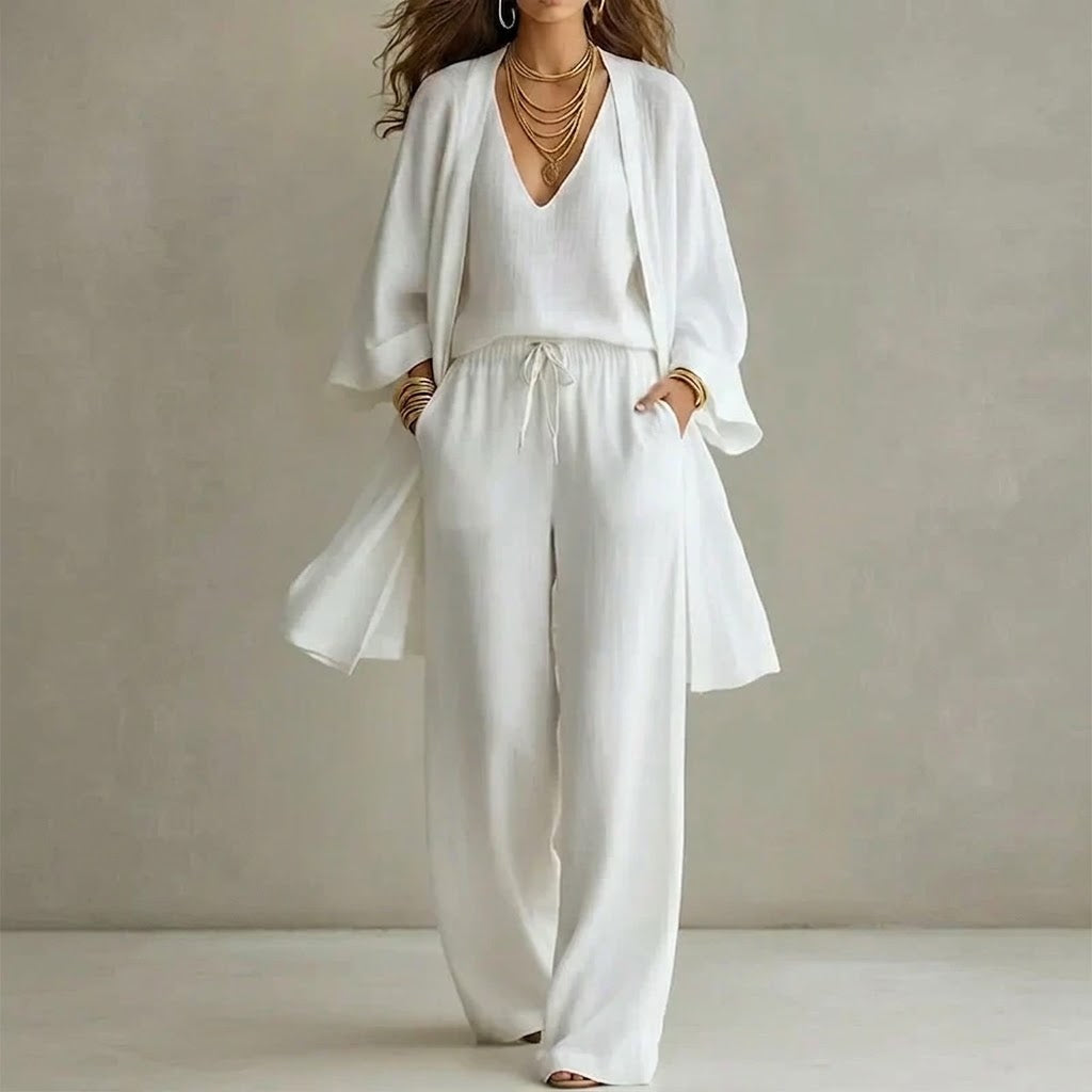 Olivia - Conjunto elegante de tres piezas