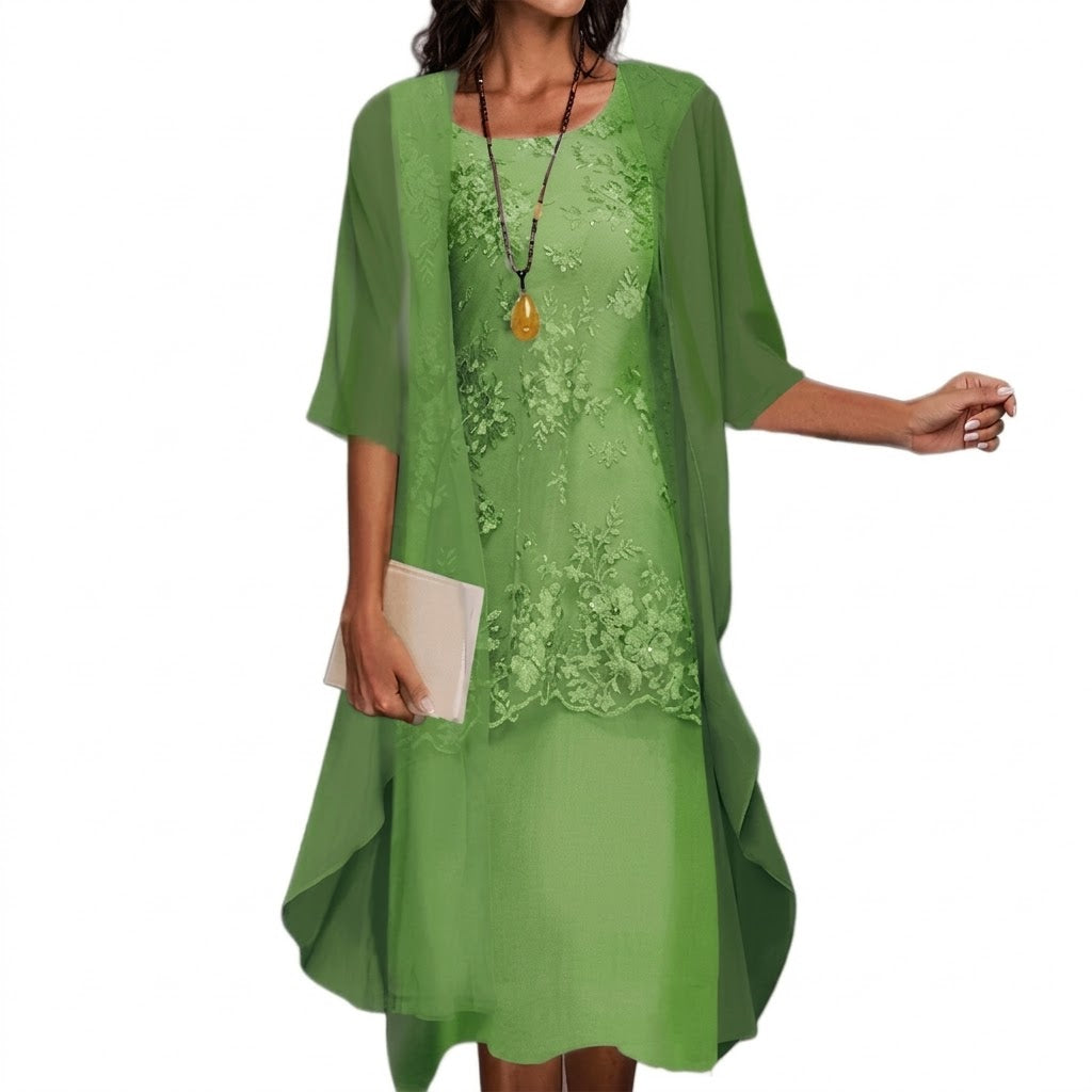 Julia - Conjunto elegante de vestido y chaqueta