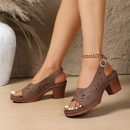 Leire - Sandalias de cuña con triple soporte de arco
